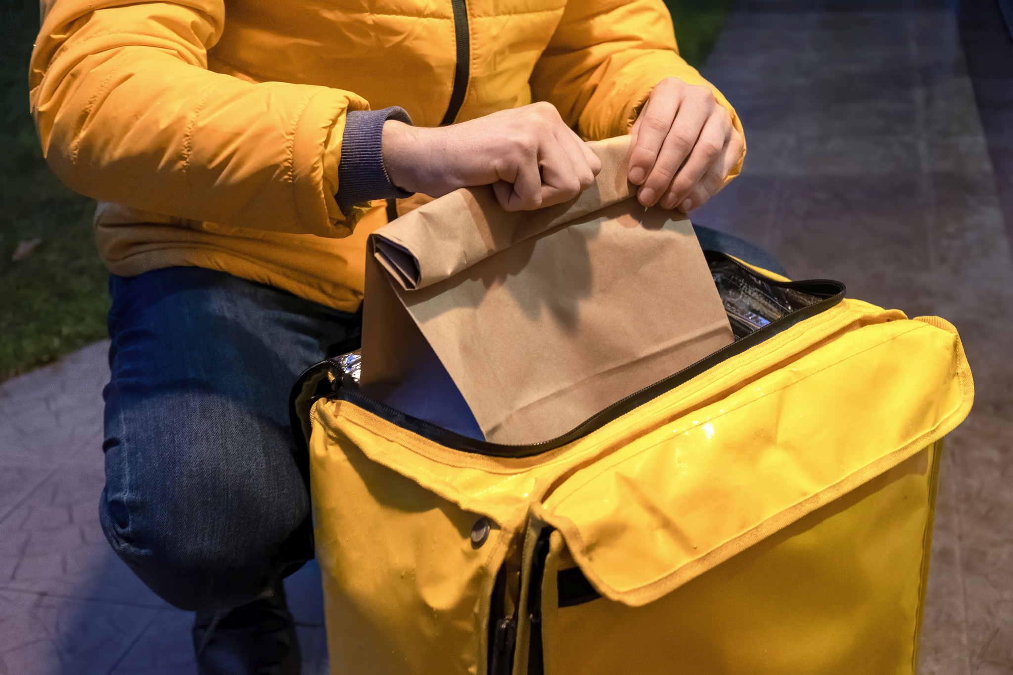 Grafterr POS with an Uber Direct delivery order in progress